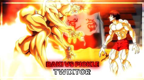 Baki Vs Pickle Twixtor K Cc No Cc No Warp Fps Baki Hanna Son