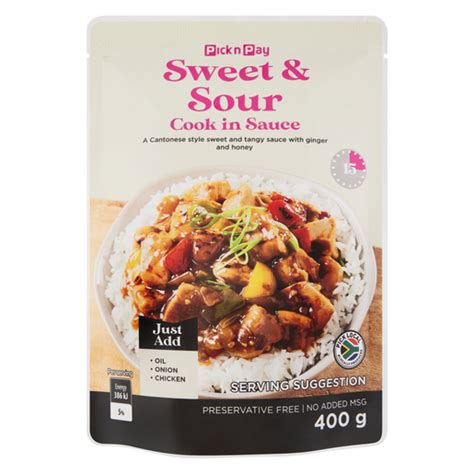 PnP Sweet Sour Chicken Cook In Sauce 400g Smart Price Specials