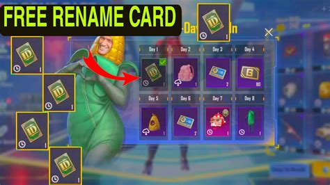 Free Rename Card In Bgmi Live Proof Free Rename Card Today Live Tips