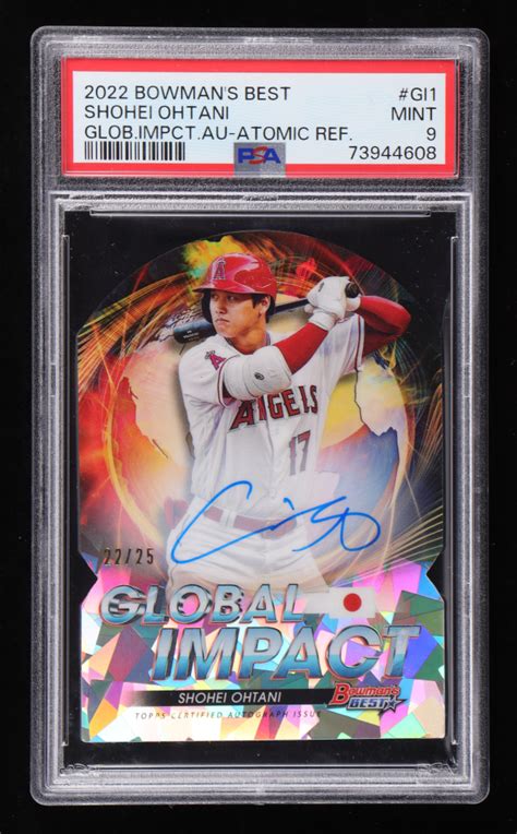 Shohei Ohtani 2022 Bowman S Best Global Impact Autographs Atomic