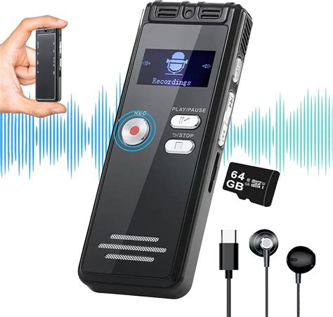 Amazon Gb Digital Voice Activated Recorder With Playback