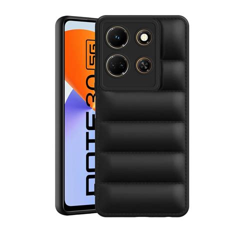 Plus Puffer Case Camera Protection Soft Back Cover For Infinix Note 30