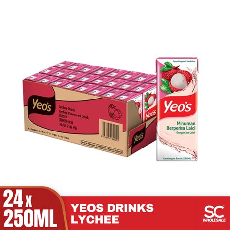 Yeos Asian Packet Drinks Lychee 250ml X 24s Lazada