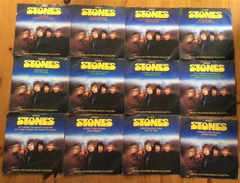 Rare Complete Series Of X Rolling Stones Singles Single Stones