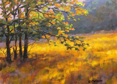 Original Landscape Painting Of A Golden Meadow For Home Etsy