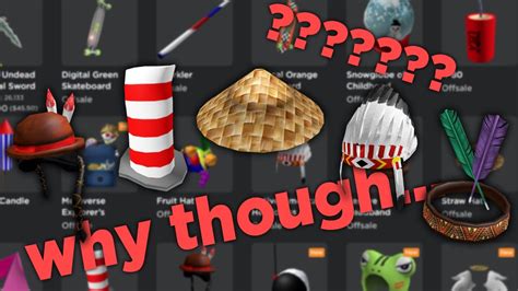 Roblox Just Took Five REALLY OLD Hats Offsale YouTube