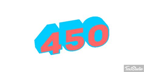 450 Number Animated  Logo Designs