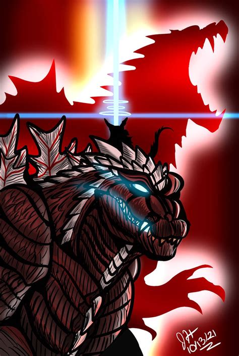 titanotober day  godzilla ultima  jaydrawstick  deviantart