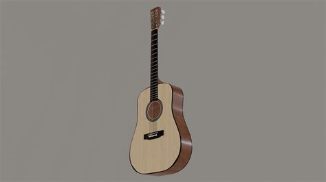 Acoustic Guitar 3d Model Cgtrader