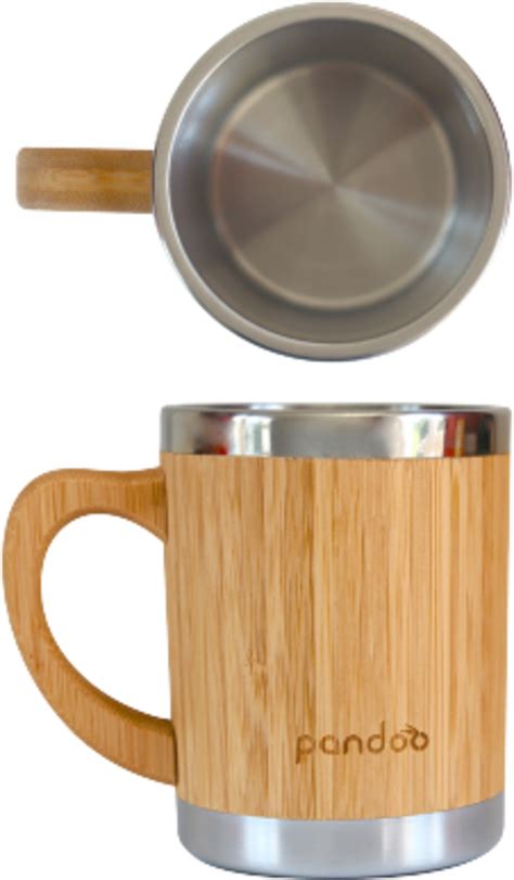 Pandoo Bamboo Stainless Steel Coffee Mug Ecosplendo Online Shop