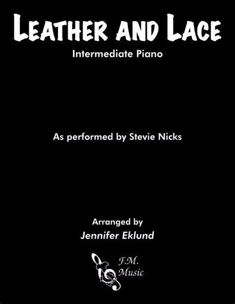 Leather And Lace Intermediate Piano By Stevie Nicks Don Henley F M Sheet Music Pop