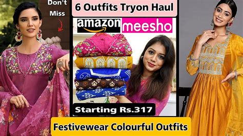 Amazon Kurti Kurta Set Haul Starting Rs 317 Meesho Festive Special