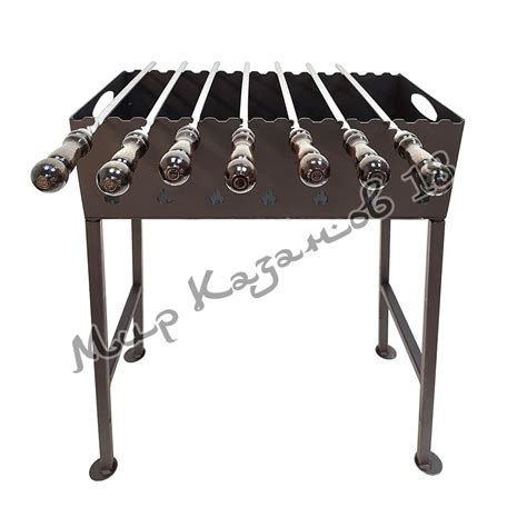 Купить Мангал походный 50х30см со съемными ножками 50см, сталь 3мм в ...