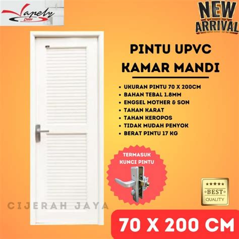 Jual PINTU UPVC KAMAR MANDI VAPELY UPVC DOOR TAHAN KARAT ANTI KEROPOS