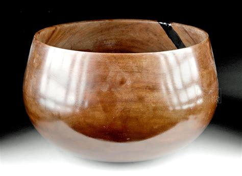 19th C Hawaiian Kou Wood Calabash Bowl