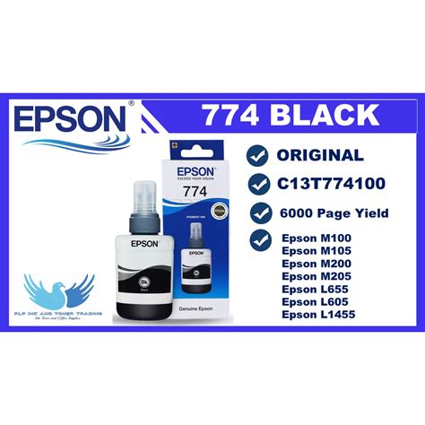 Epson T Black Pigment Original Ink Bottle Shopee Philippines