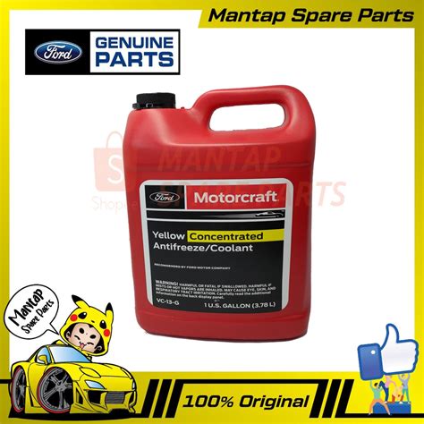 Ford Motorcraft Yellow Concentrated Antifreeze Coolant Gallon