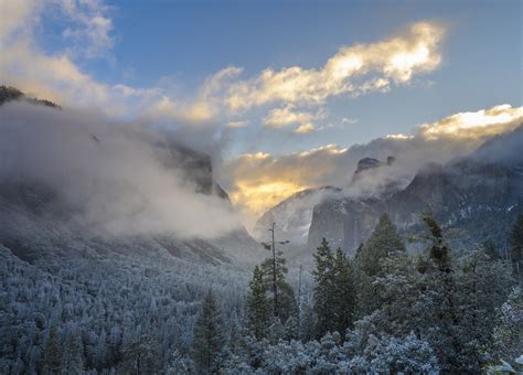 Clearing Winter Storm Yosemite Tunnel View Yosemite National Park