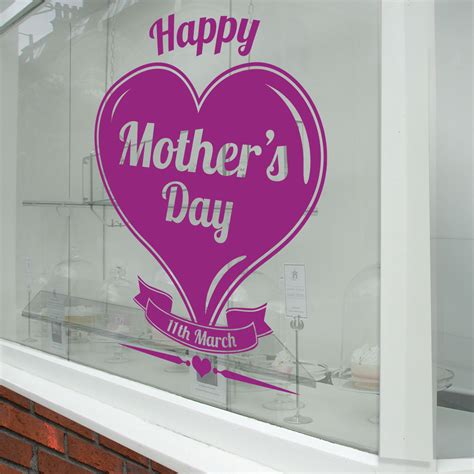 Mothers Day Wall And Window Stickers Mom Mother Decals Shop Window