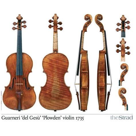 The Strad Poster violin Giuseppe Guarneri del Gesù Plowden 1735