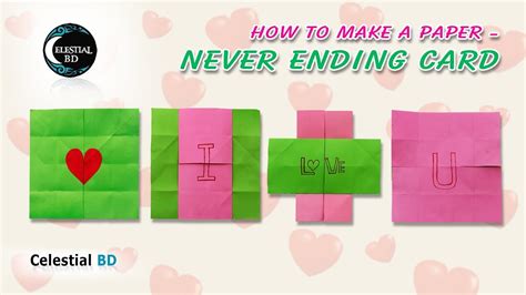 Never Ending Card Endless Card Easy Tutorial DIY YouTube