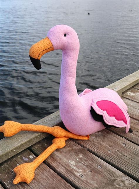 Plush Flamingo Pdf Flamingo Sewing Pdf Stuffed Flamingo Flamingo