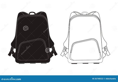 Backpack Template Stock Photography - Image: 26748522