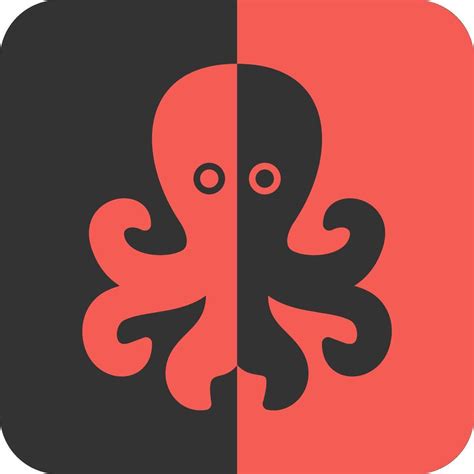 Octopus Red Inverse Icon 39484030 Vector Art At Vecteezy