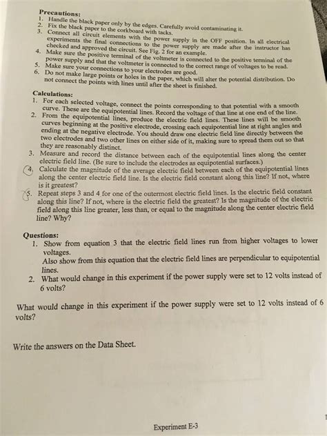 Electric Field Plotting Lab Experiment Questions Physics Homework Help