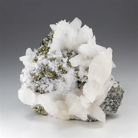 Calcite With Quartz Chalcopyrite Sphalerite Minerals For Sale