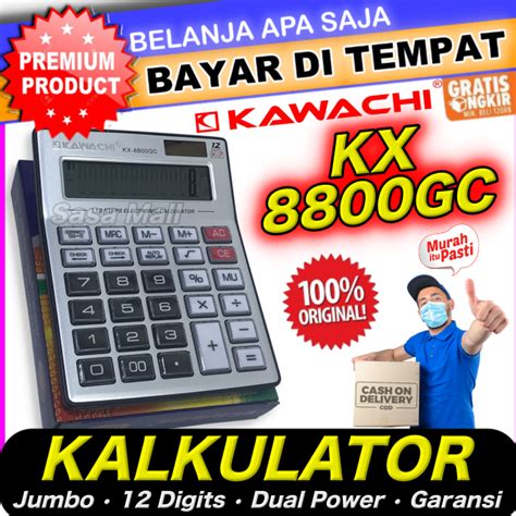 Cod Kawachi Kalkulator Jumbo Calc Electronic Calculator Elektrik