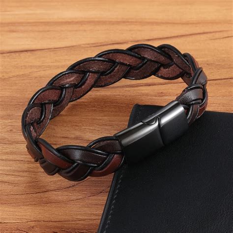 Xqni Fashion Braided Hollow Bracelet Ethnic Bohemia Style Brown Color