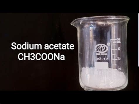 Preparation Of Sodium Acetate CH3COONa YouTube