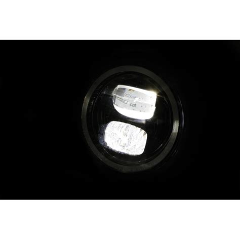 Faro Moto Anteriore Bates Style Led Pecos Type Highsider Cromato