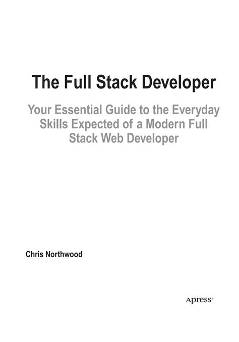 Solution The Full Stack Developer Your Essential Guide To The Everyday