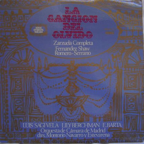 ZARZUELAS DE COLECCION LA CANCION DEL OLVIDO