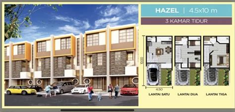 Harga Bagus Rumah Milenial PIK2 Uk 4 5x10 Tipe Hazel 3 Lantai Masih