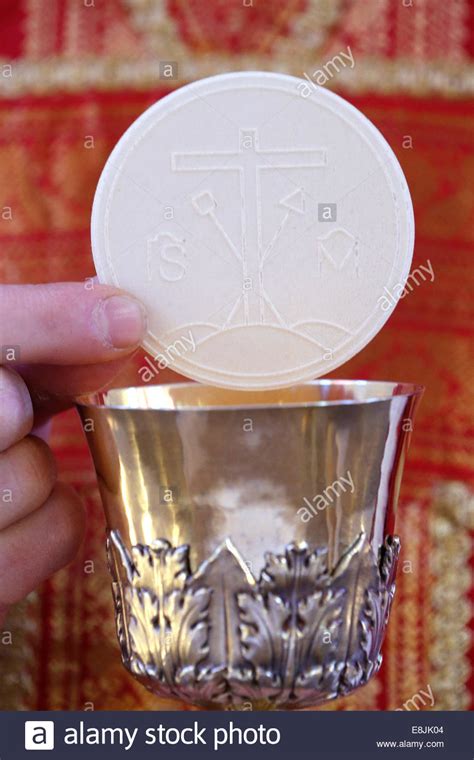 Catholic Mass Celebration Of The Eucharist Stock Photo Alamy