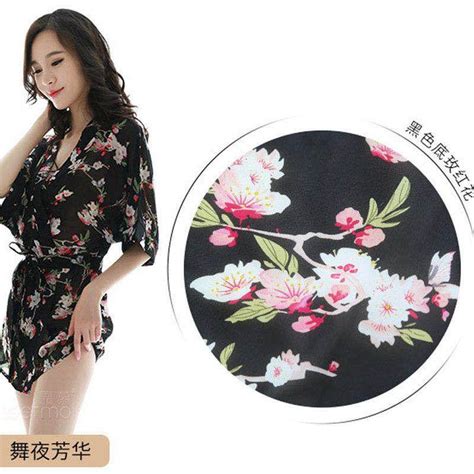 Ready Stock Kimono Nightwear Sexy Lingerie Kimono Lingerie Baju Tidur