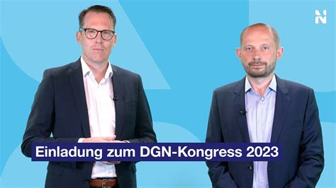 Einladung Zum DGN Kongress 2023 YouTube