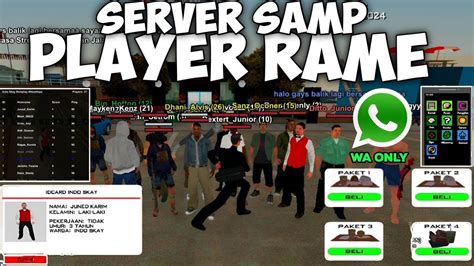 Server Gta Samp Terbaru Whatsapp Only Player Rame Memiliki Fitur