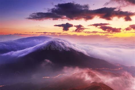 Sunrise in Phoenix Mountain Stock Image - Image of sunrise, lantau ...