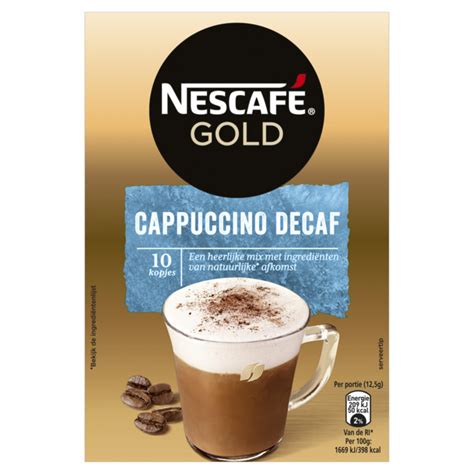 Nescafé Gold cappuccino decaf oploskoffie Dutch Food