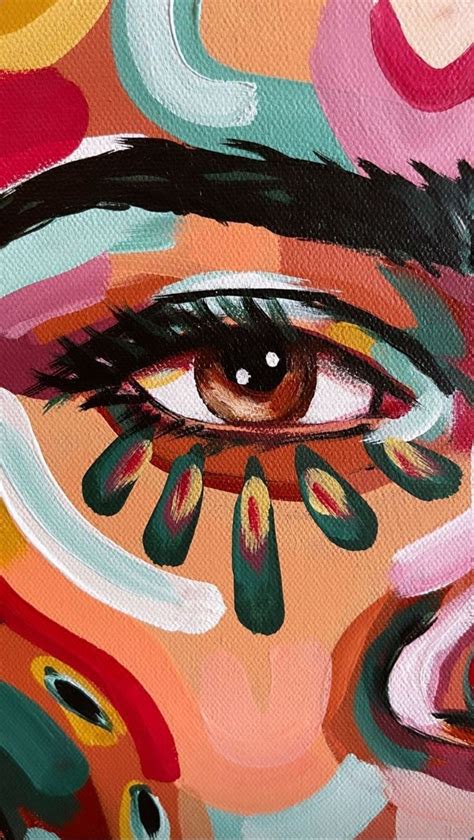 epingle sur estilo toiles de peinture art abstrait colore peinture