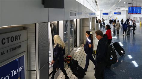Sky Harbor Airport travelers can take Sky Train to Rental Car Center