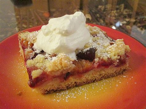 Pflaumenkuchen Mit Streuseln Auf Dem Blech Von Ulrike B Chefkoch