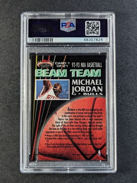 Topps Stadium Club Michael Jordan Beam Team Chicago Bulls