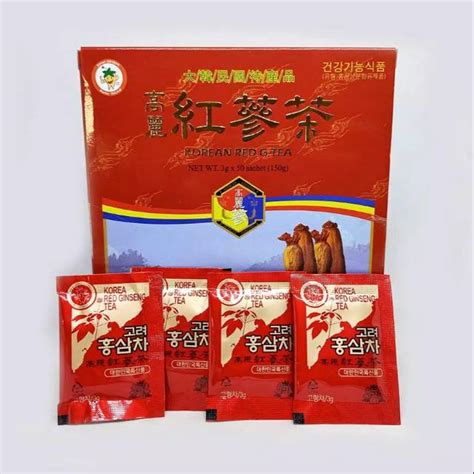 Jual Korean Red Ginseng Tea Teh Ginseng Korea Isi 50 Sachet 100