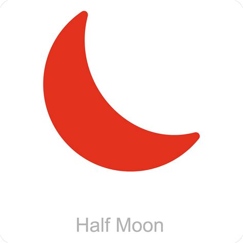 Half Moon and Crescent icon concept 40184328 Vector Art at Vecteezy