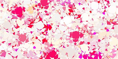 Light Red Vector Backdrop With Triangles Lines Vector Art At